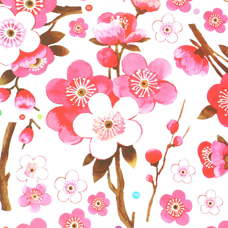 Sakura Flowers Wall Stickers Living Bedroom Decorations DIY Home Dec abJ NLJ SJ