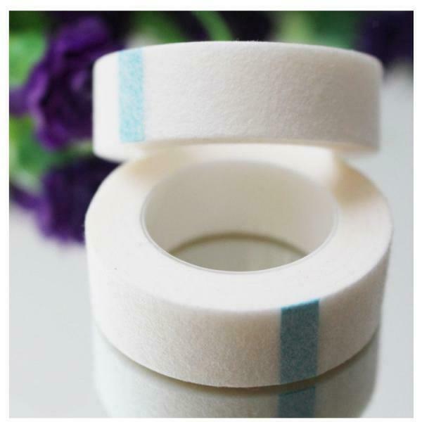 10Pcs White Fabric Eyelash Extension Grafting Perming Curling Tape Pads