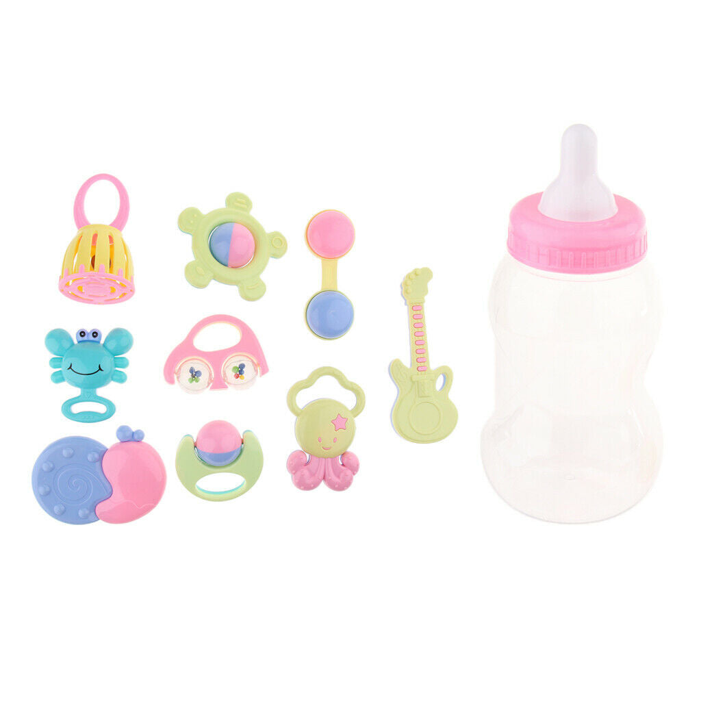 Rattle Set Of Bottle Teether Educational Toys Room Decoration