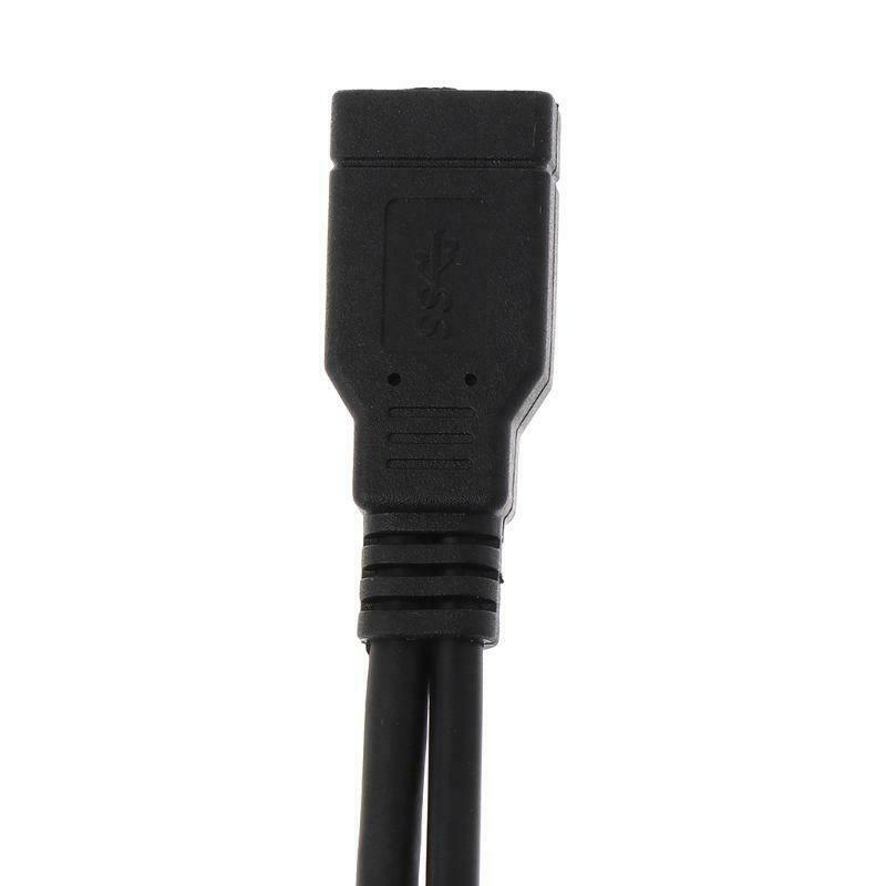 USB 2.0 A Male to USB Female 2 Double Dual Power Supply USB Female Splitter HUB