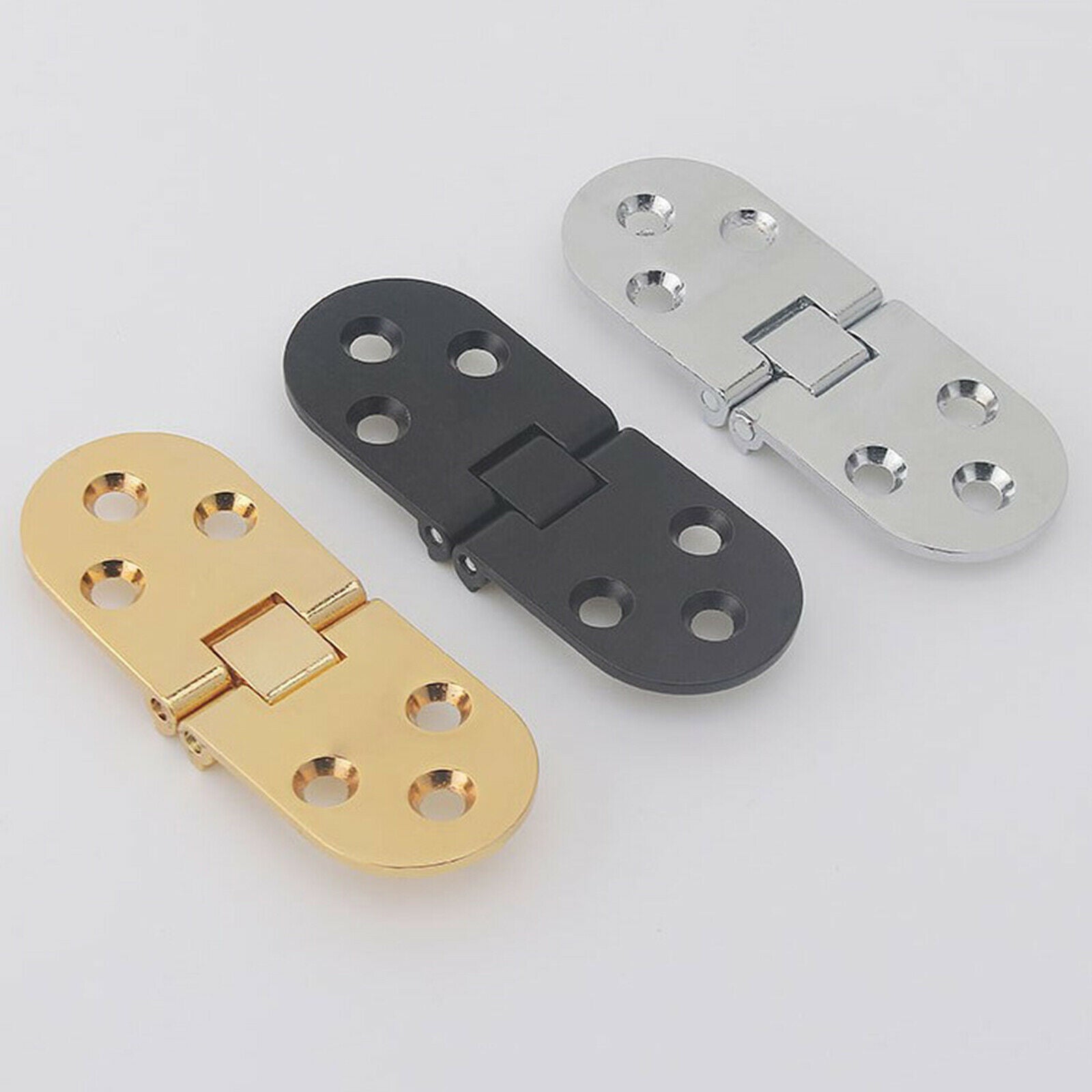 8Pcs Stainless Steel Folding Flip Hinge for Cabinets Sturdy Professional