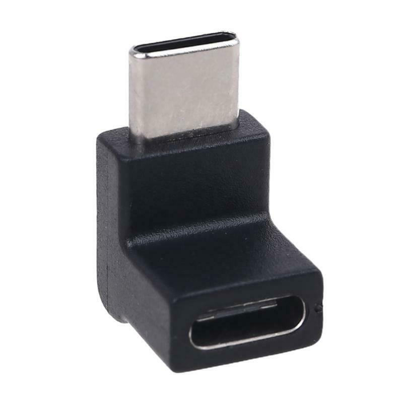 Right Angle 90 Degree USB 3.1 Type C Male to Female USB C Converter Adapter