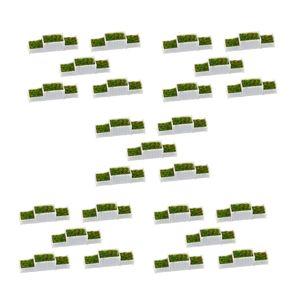 25x N 1:150 Flower Beds Plant Set for Sandtable Parking Street Train Diorama