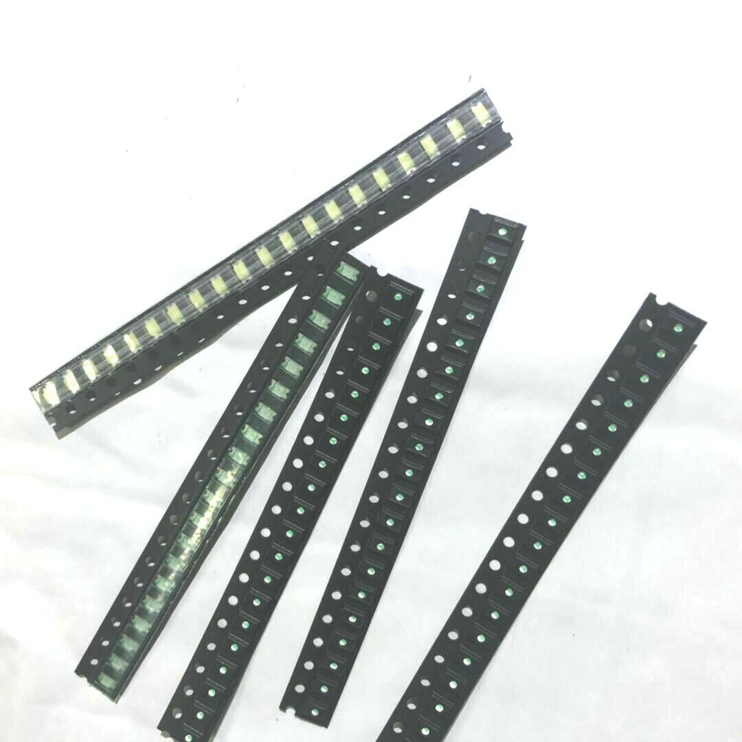 100pcs 5 Values 1206 SMD LED light Red White Green Blue Yellow Assotment Kit