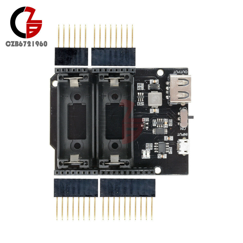 5V ESP8266 ESP32 16340 Battery Shield Power Bank Power Module for Arduino UNO R3