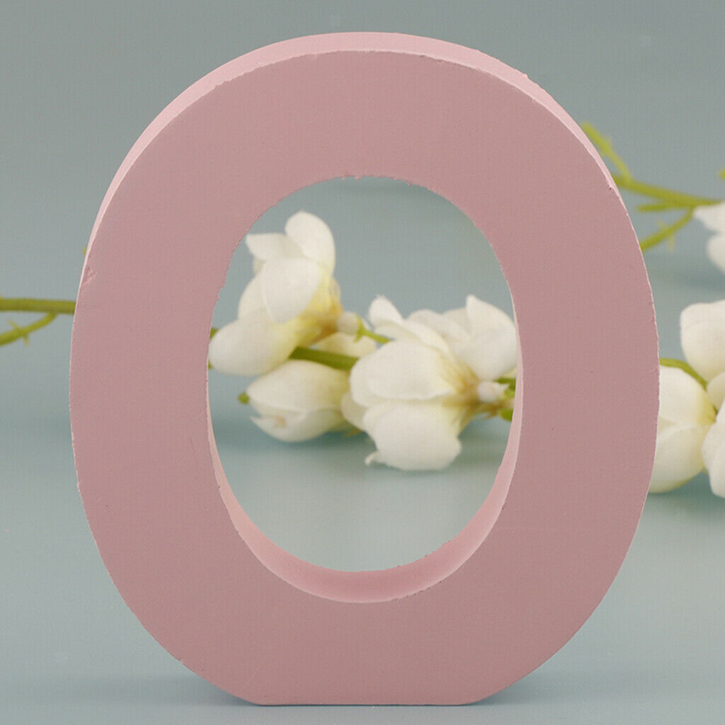 Pink Wooden Floating Letters Door Numbers Alphabet Letters LOVE