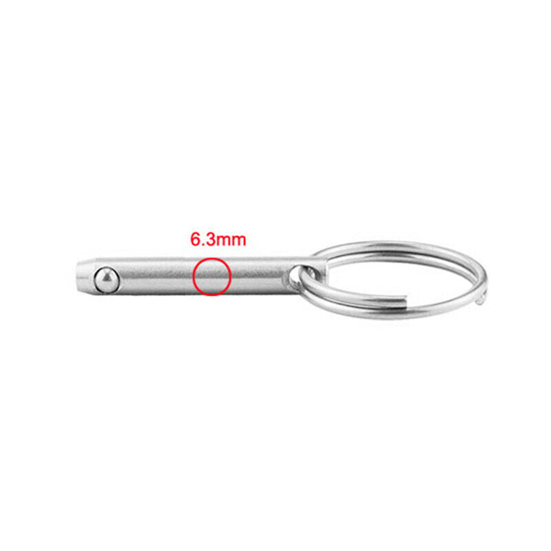 4X Quick Release Pin 1/4" Stainless Steel For Boat Bimini Top Marine Hardware US