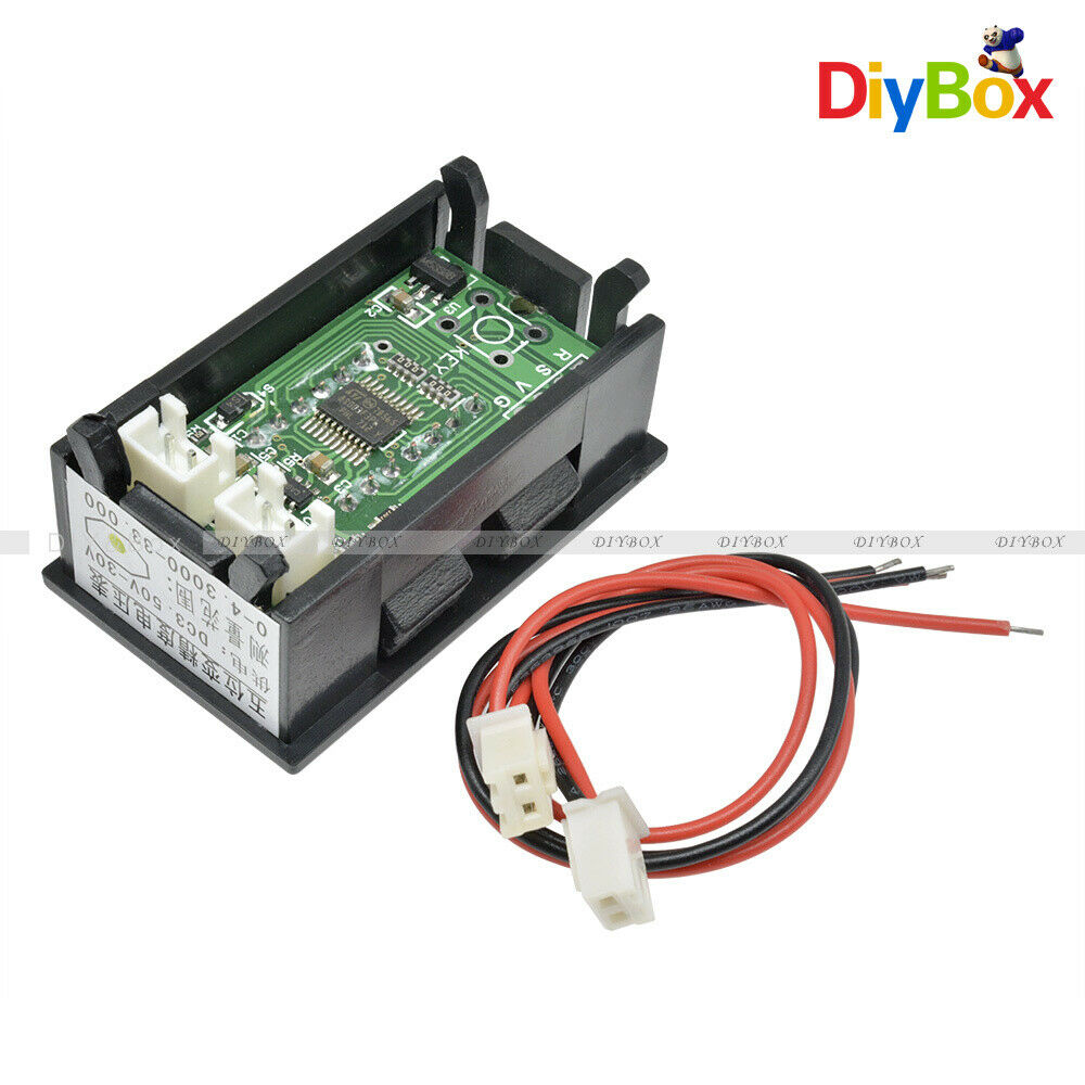 Green LED 5 Digit DC 0-4.3000-33.000VDigital Voltmeter Voltage Meter Car Panel D