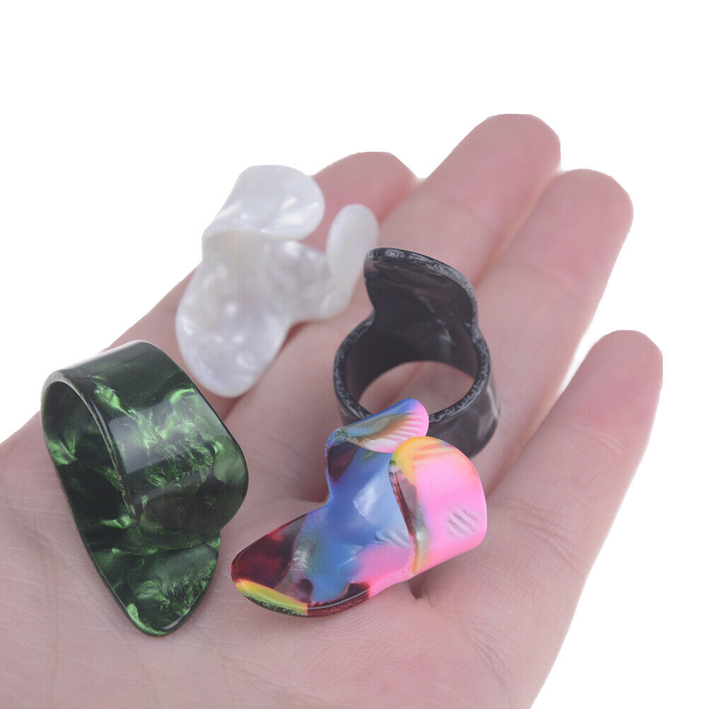 4Pcs/set 1 Thumb + 3 Finger Guitar picks for acoustic electric bass guita.l8