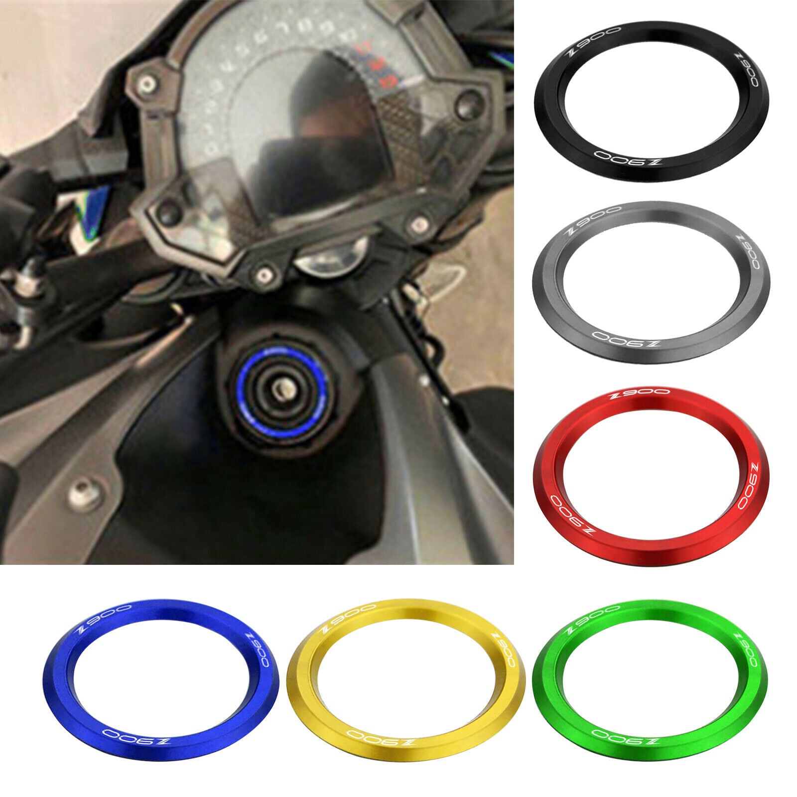 Ignition Key Cover Accessories for Kawasaki Z900 Z900RS 2018 2019 2020 Black