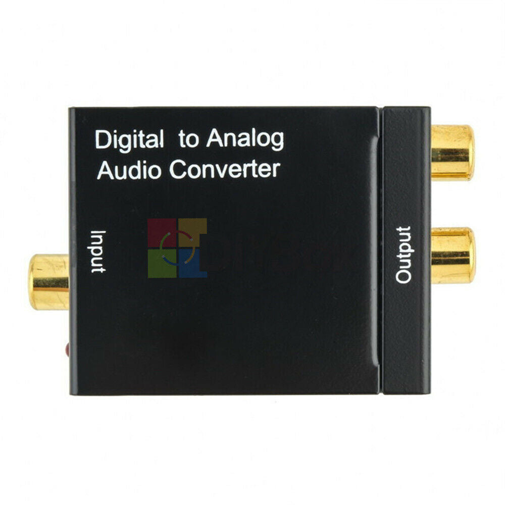 Optical Coaxial Toslink Digital to Analog Audio Converter Adapter RCA L/R 3.5mm