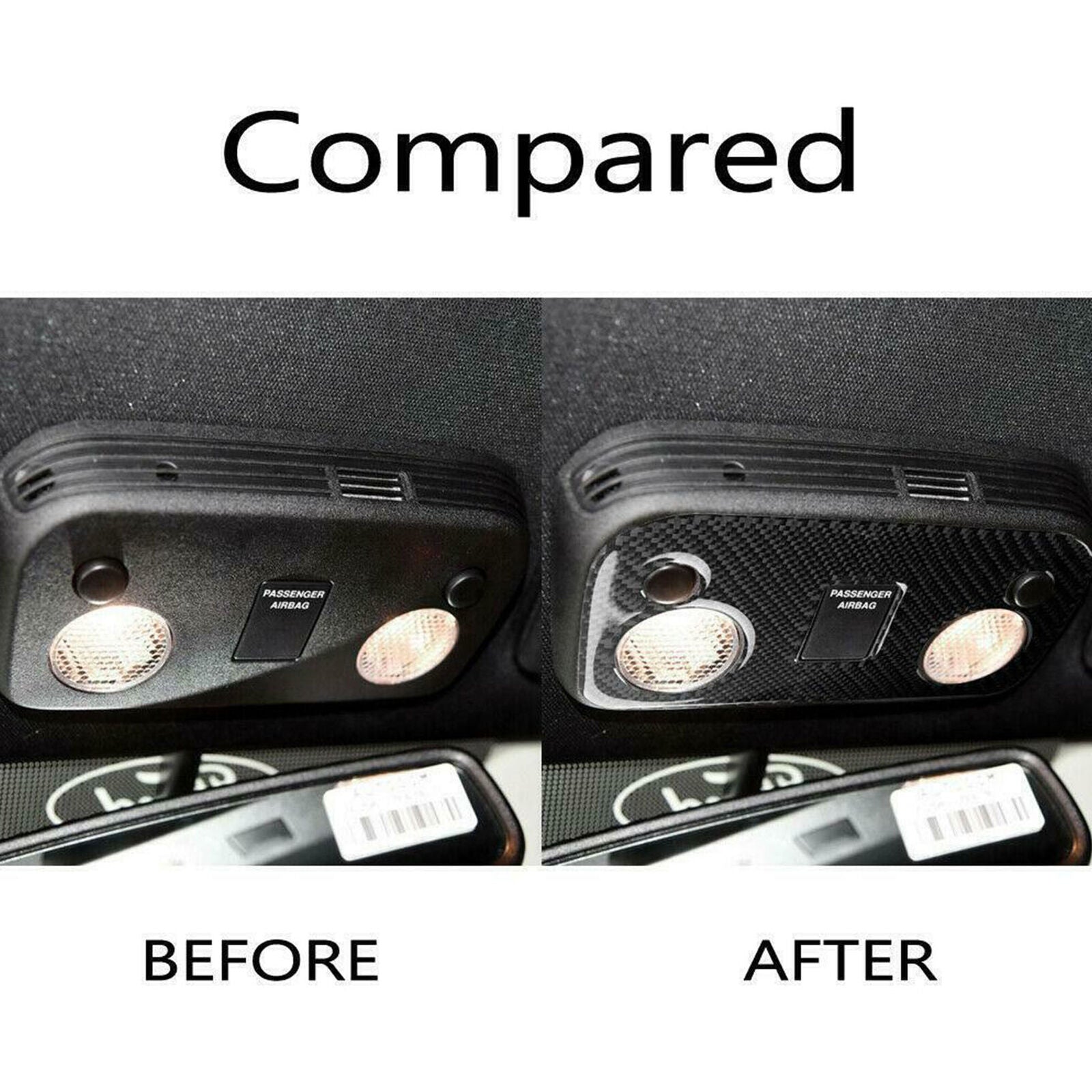 For Ford Mustang 2015-2019 High Quality Real Carbon Fiber Cover Trim Accessories