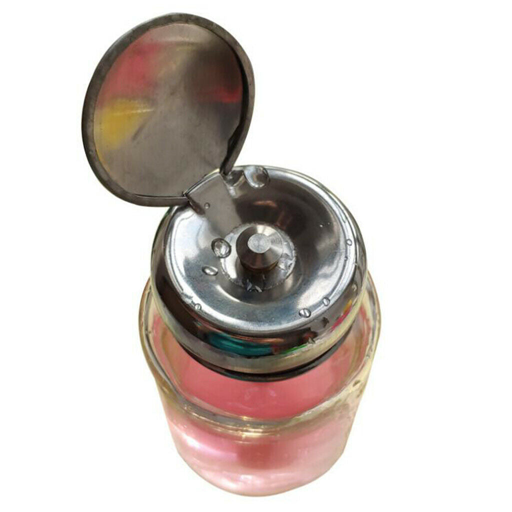 Pack of 4 80ml Empty Push Down Press Bottles Alcohol Acetone Dispenser Vials