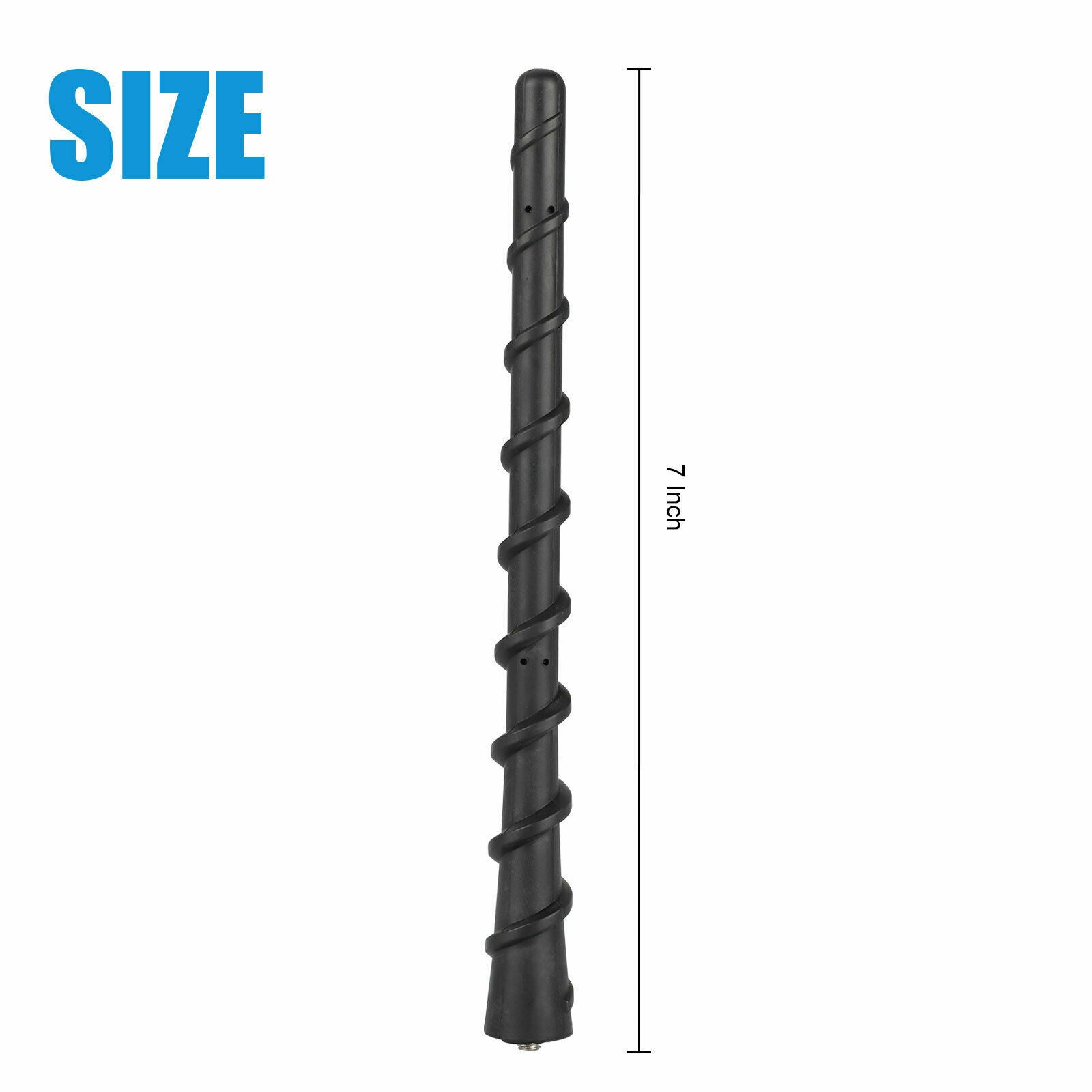 7" Rubber Spiral Antenna Mast For 2011-2019 Jeep Cherokee Dodge Journey Avenger
