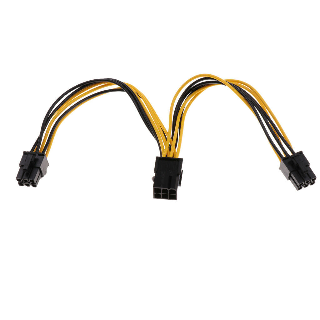 PCI-E 6pin to 2x 6-pin Power Splitter Cable PCIE PCI Express Description Connect