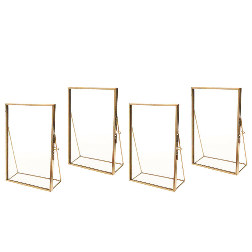 4PCS Photo Picture Frames Portrait Artwork Postcard Leaves Flower Display