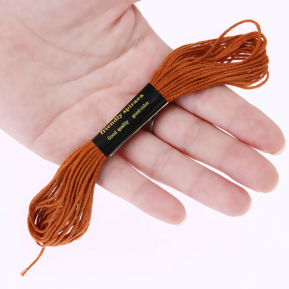 100 Colors Embroidery Thread Hand Cross Stitch Floss Sewing Skeins Craft @