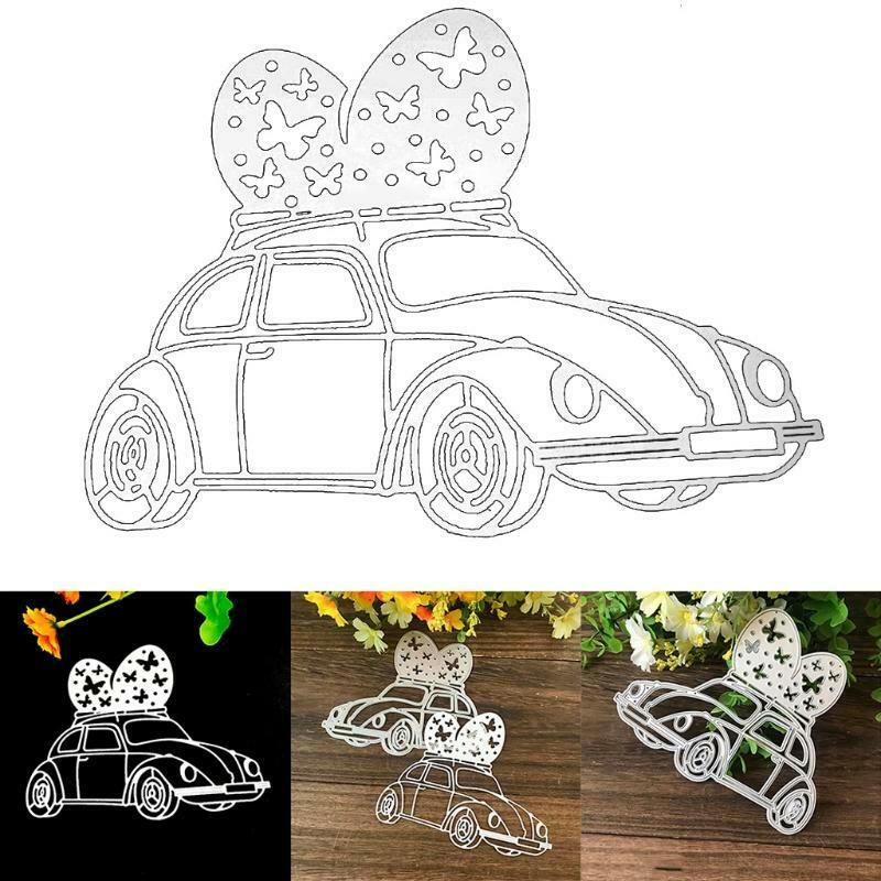 Easter Car Eggs Metal Cutting Dies Stencil Scrapbooking DIY Album Stamp Emboss