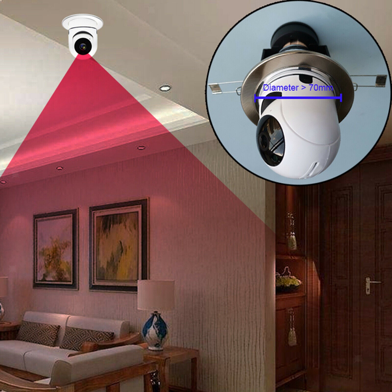 WiFi Camera IP Security Camera Wireless Baby Monitor Auto Tracking Outdoor
