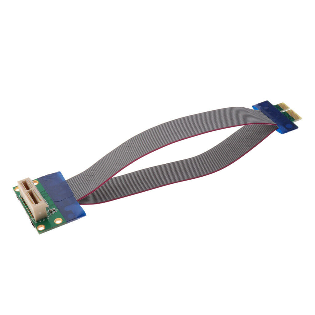 1Piece PCI-E  1X Riser Card Extender Flexible Cord Ribbon Cable