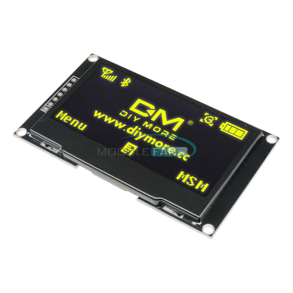 Yellow 2.42" inch 128X64 OLED Display Module SSD1309 SPI Serial FOR C51 STM32