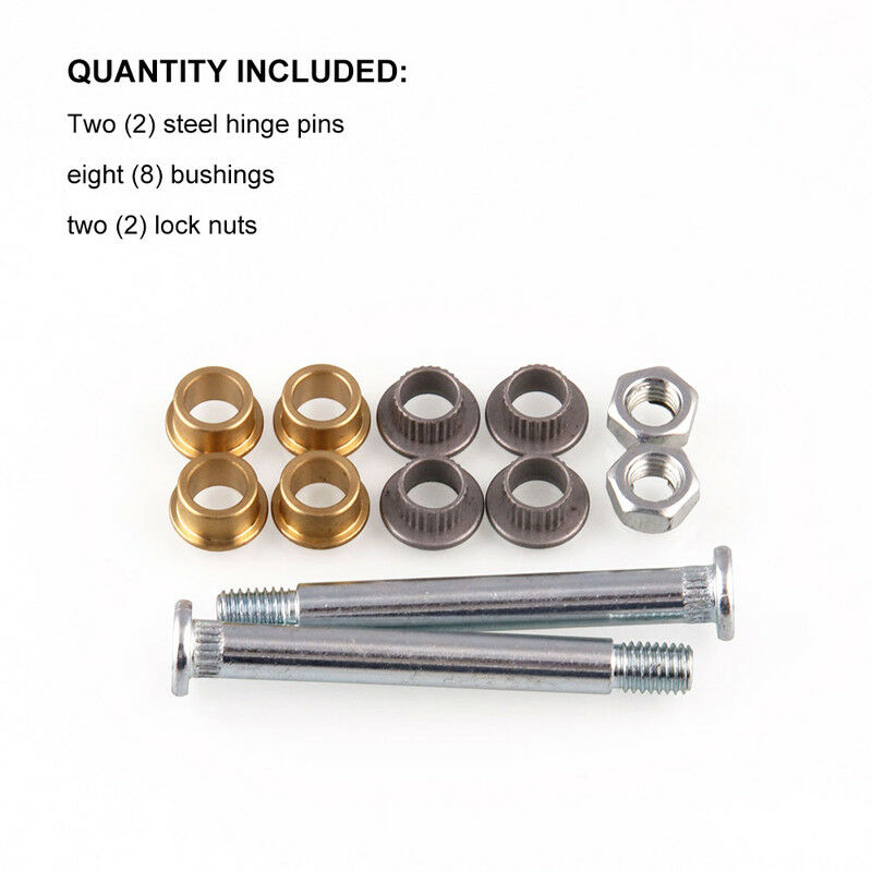 Front Door Hinge Pin Bushing Repair Fit for Ford Mustang Truck SUV 2 pin 1 Door