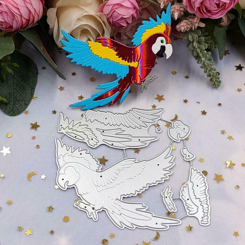 Parrot Metal Cutting Dies Stencil DIY Scrapbook Album Paper Card Template Mold