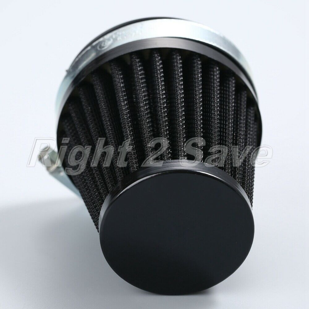 Motorcycle 60mm Air Intake Filter Cleaner for ATV Minibike Scooter Metal Rubber
