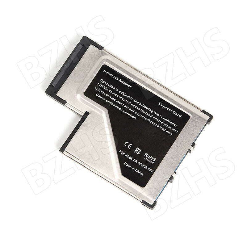 USB 3.0 54mm 3 Port Express Card Adapter Expresscard for Laptop FL1100 Chip