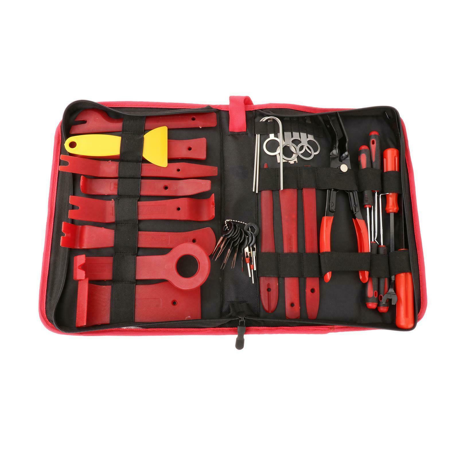 38 Pieces Portable Car Panel Removal Pry Tools Set w/Storage Bag Premium