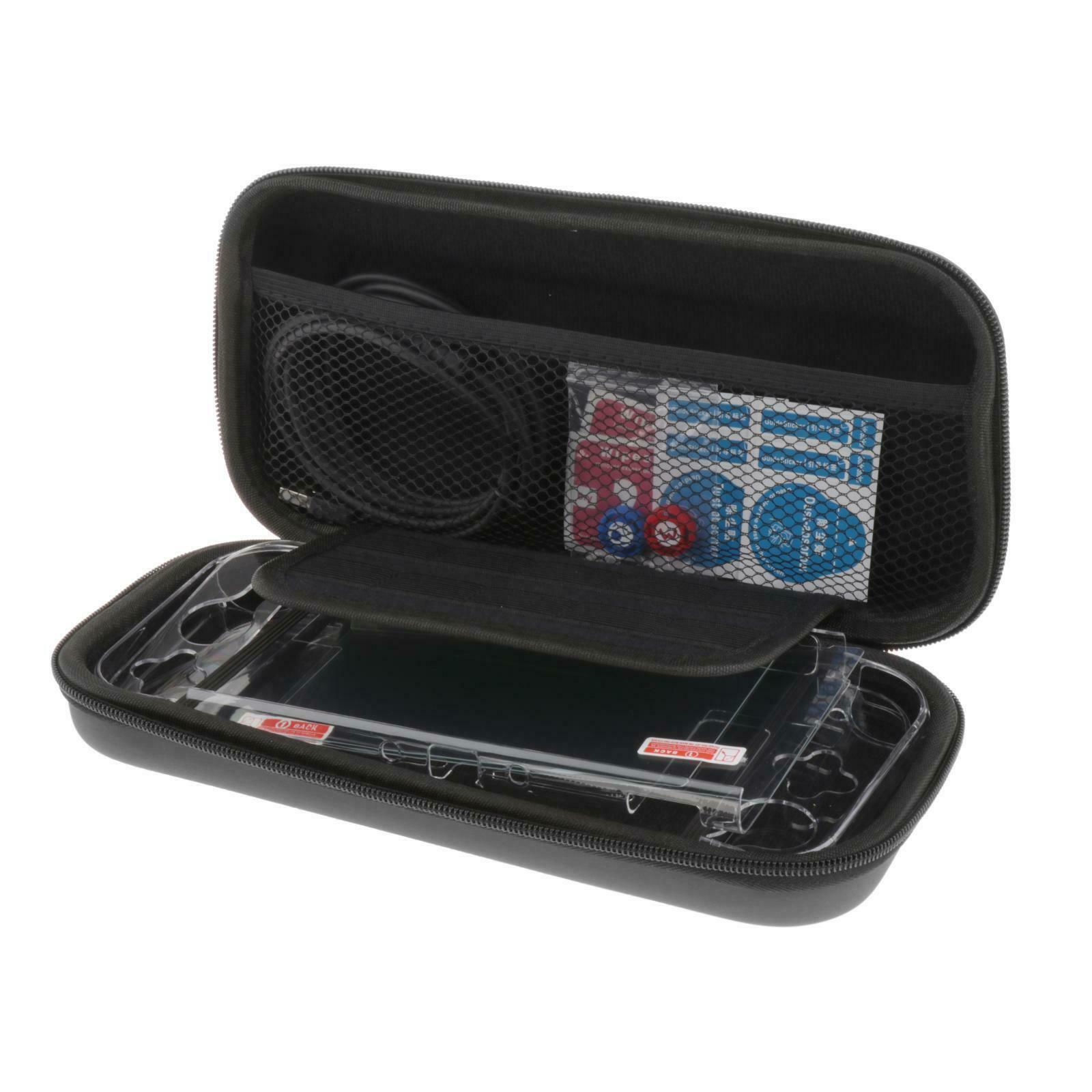 Dockable Carrying Case Bag for Nintendo Switch Clear Case Protector Black