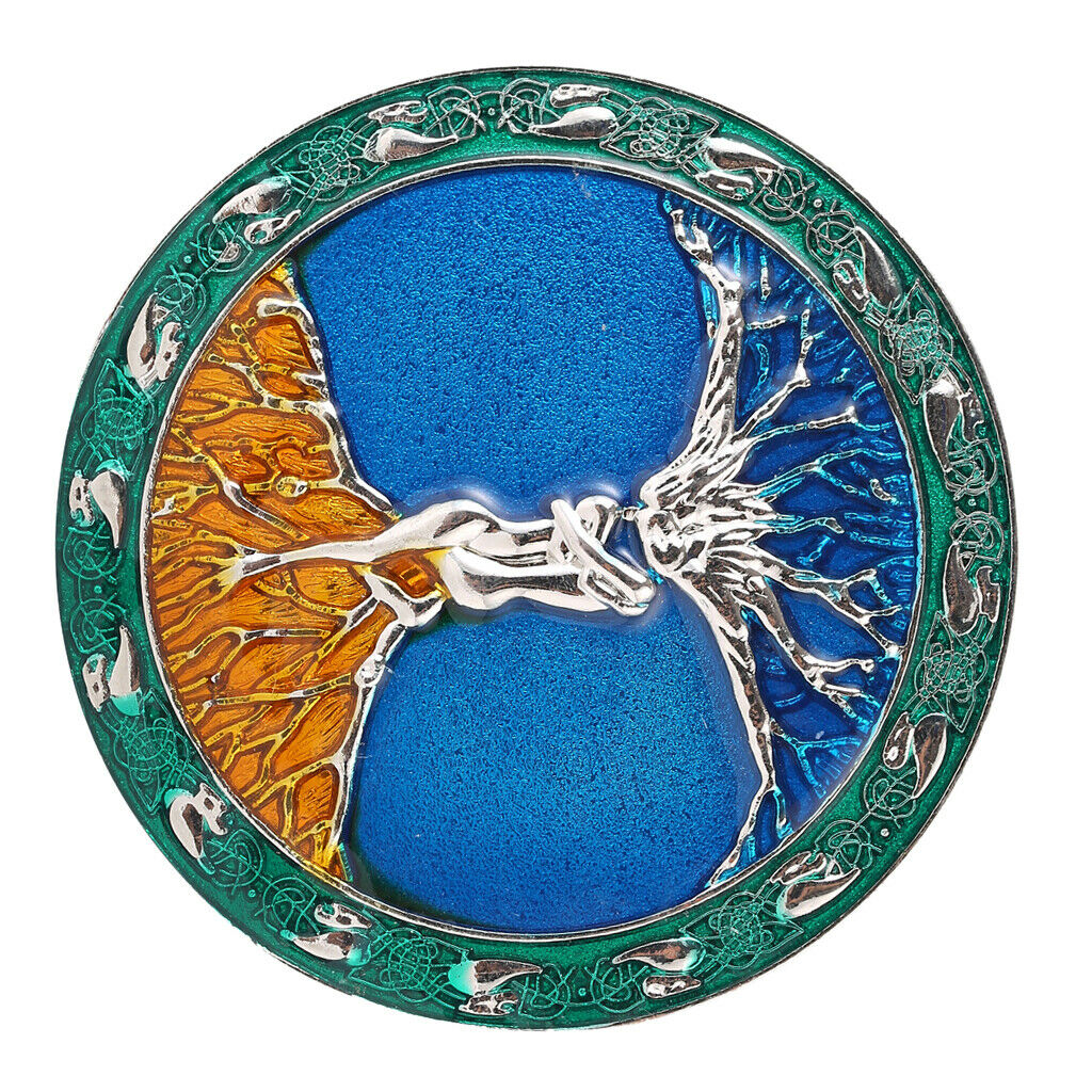 Celtic Style Tree Of Life Roots Branches Round Belt Buckle For Mens