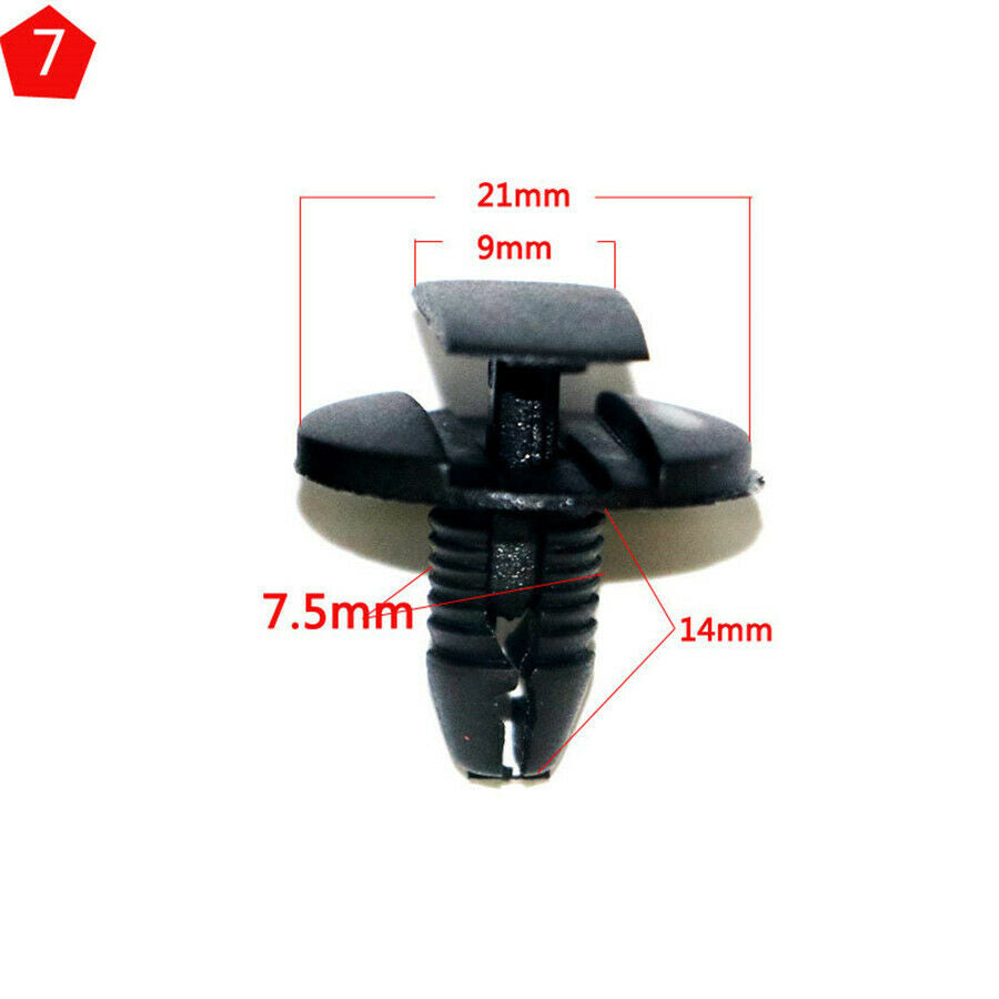 240pc Car Bumper Clips Retainer Rivet Door Panel Fender Liner 8 SIZE Fastener