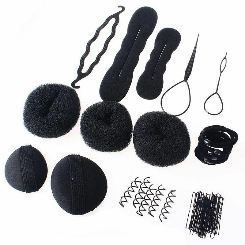 Women Magic Braiders Hair Twist Styling Clip Stick Bun Maker Braid Tool Set DD