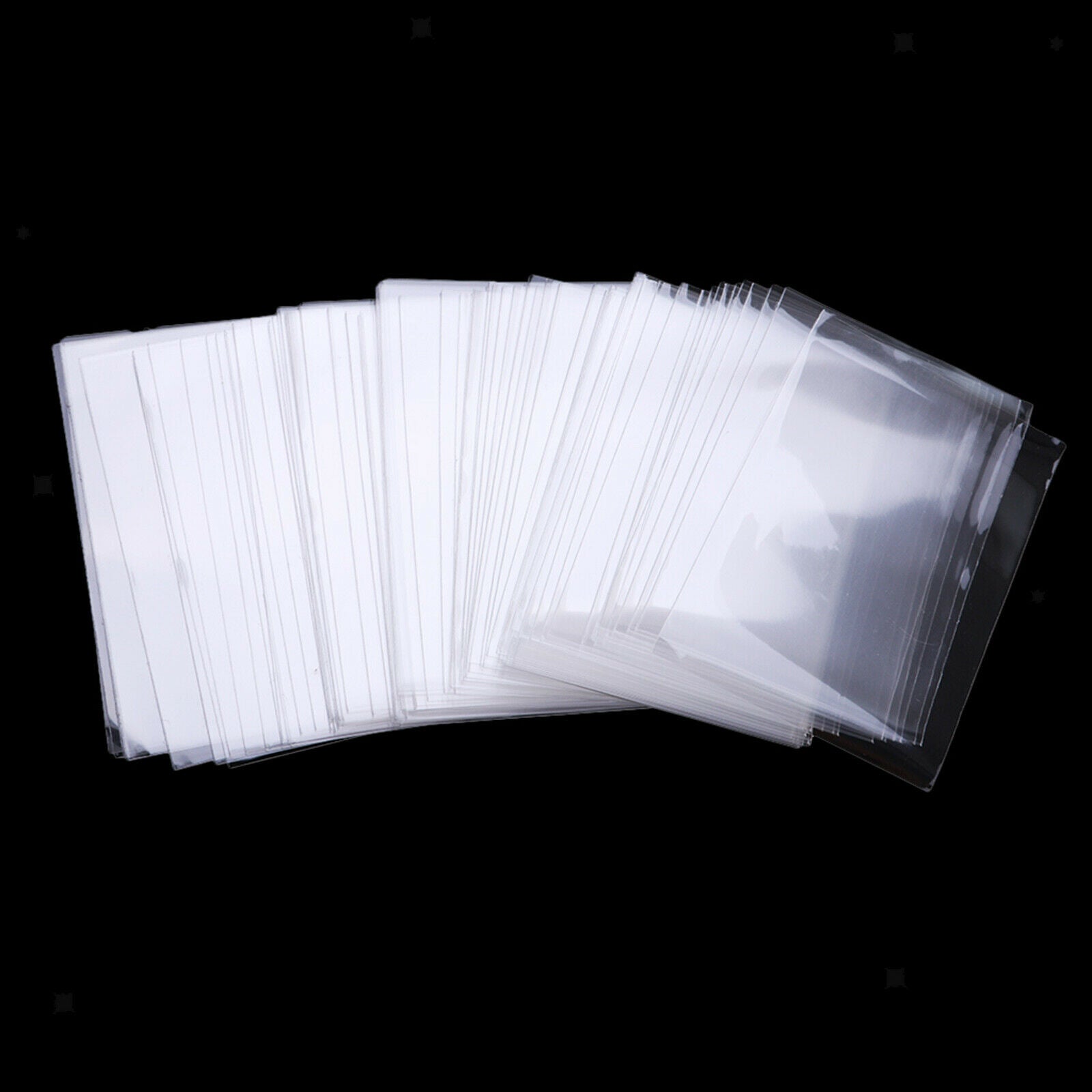 Clear Card Sleeves Protector Football Star Trading Cards Credit Card Holder