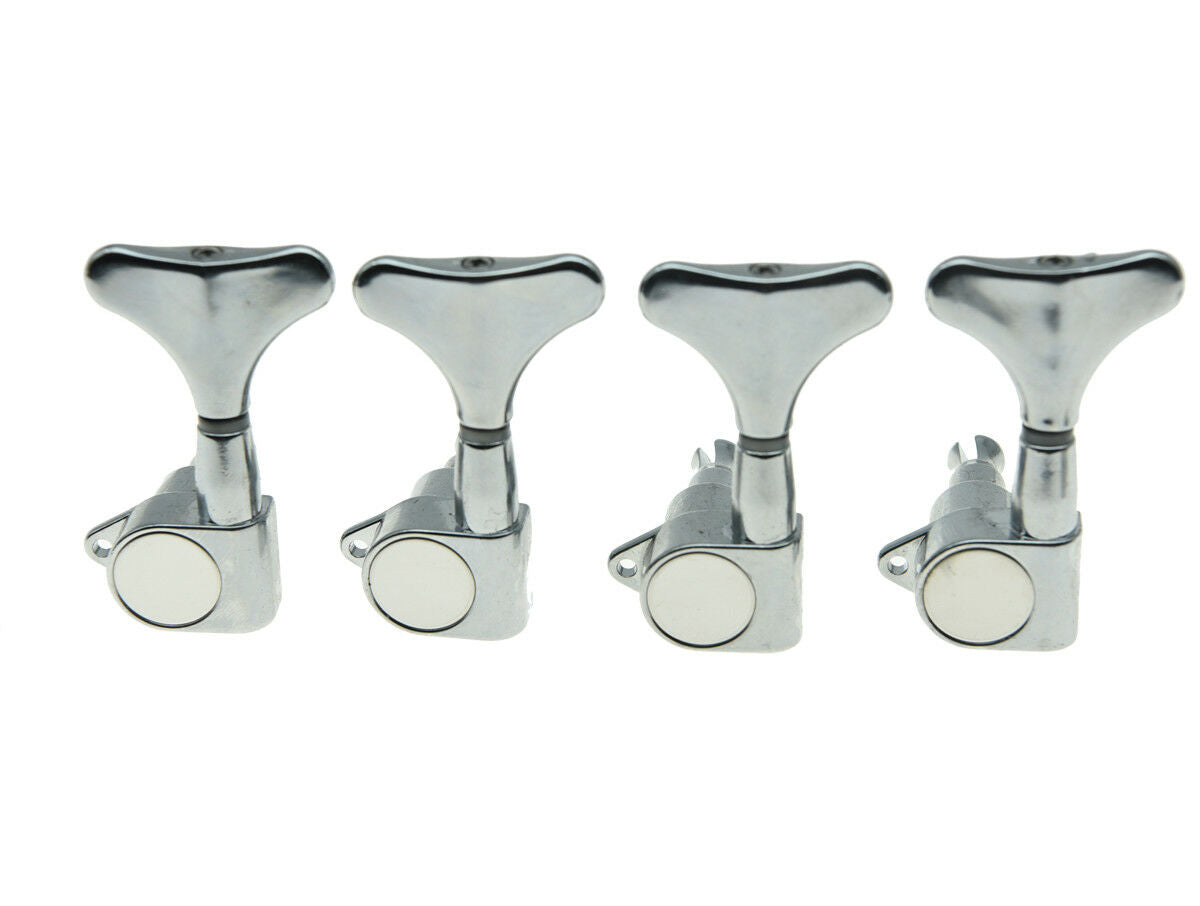 Chrome Left Handed Sealed Bass Tuners Tuning Pegs 4 String Bass Machine Heads