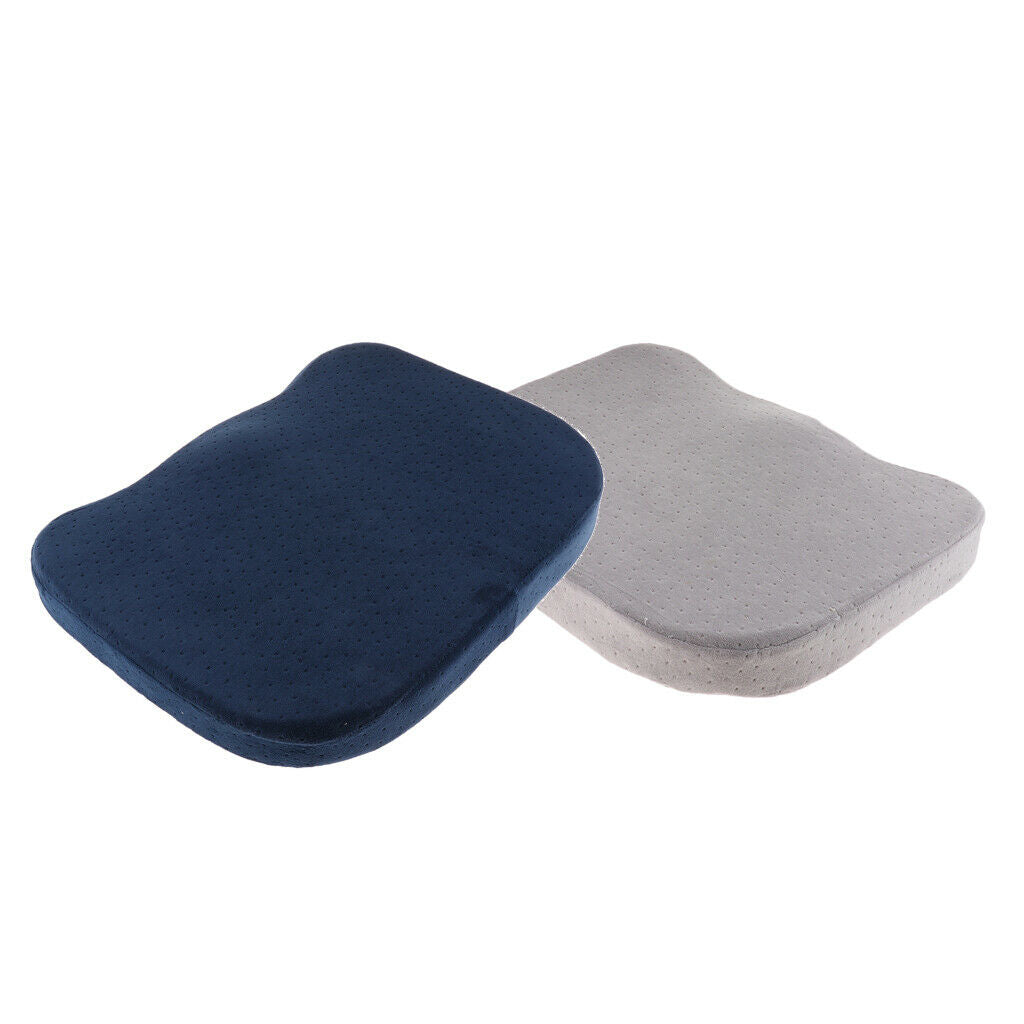 2X Breathable Soft Memory Foam Chair Seat Cushion Pad Removable Zipper Cover