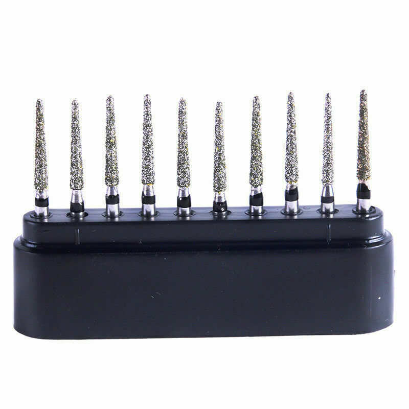 100Box Diamond Burs Super Coarse Round Head Dental Turbine Handpiece TR-12S
