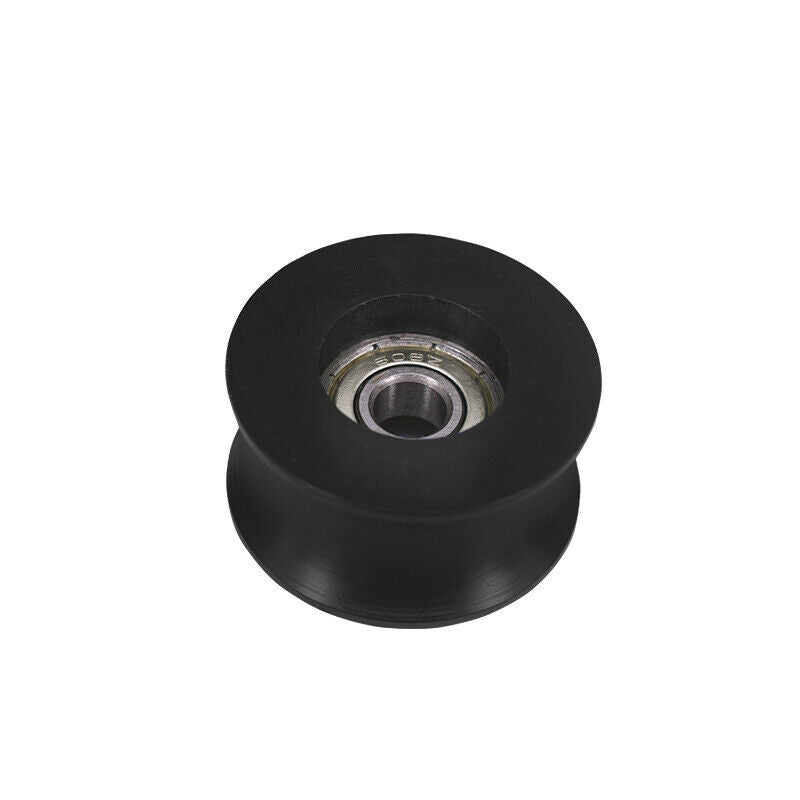4Pcs Quarter Tube 20Mm Diameter Nylon Guide U-Groove Plastic Coated Pulley