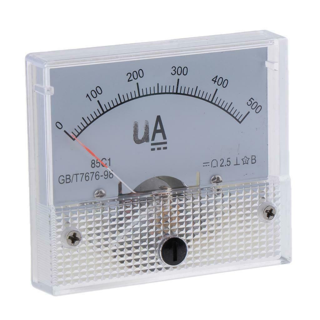 Accurate 85C1-uA Panel DC Ampere Tester Current Measuring Tools 0-500uA