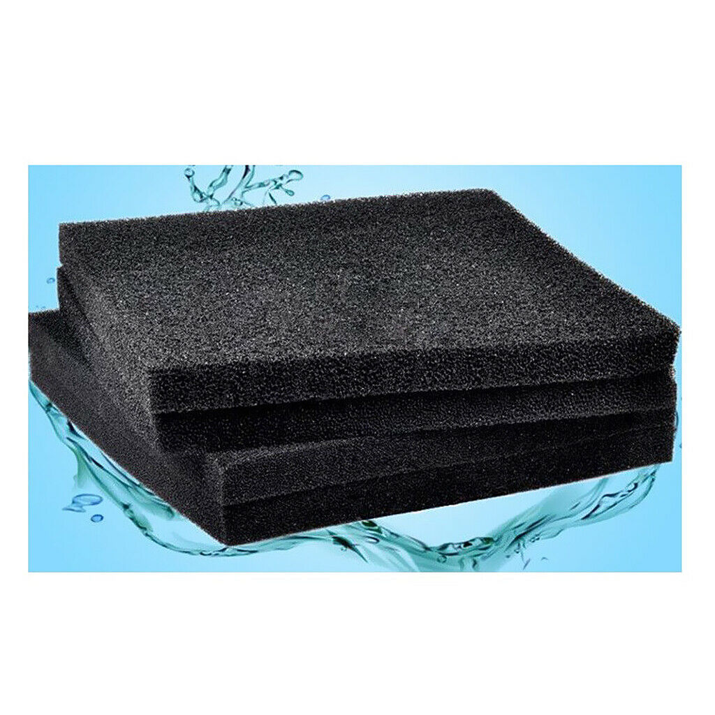 Biochemical Filter Pond Filtration   Fish Tank Sponge Black - 50x50x4cm