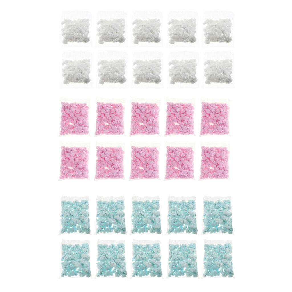 10 pack Cute Cartoon Small Cotton Balls for Hamster Guinea Pig Hamster white