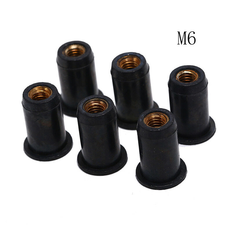 6pcs m6 black well nuts kayak accessories blind fastener rivet fishing boa.l8