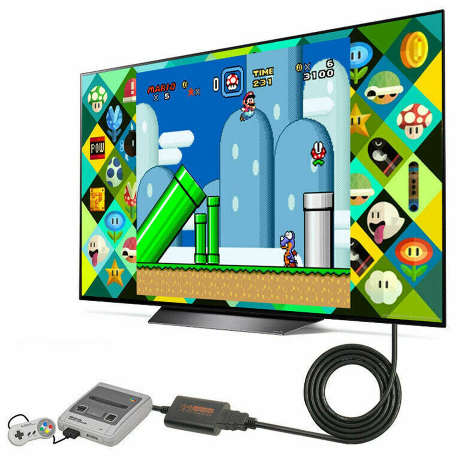 Converter 720P HDMI Adapter HD Cable For NS 64/SNES/NGC/SFC Gamecube Console