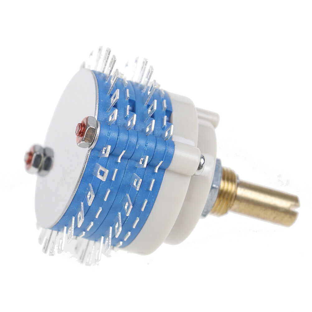 2Pole 24step 2x24 rotary switch attenuator volume control DIY pot potentiome  SJ