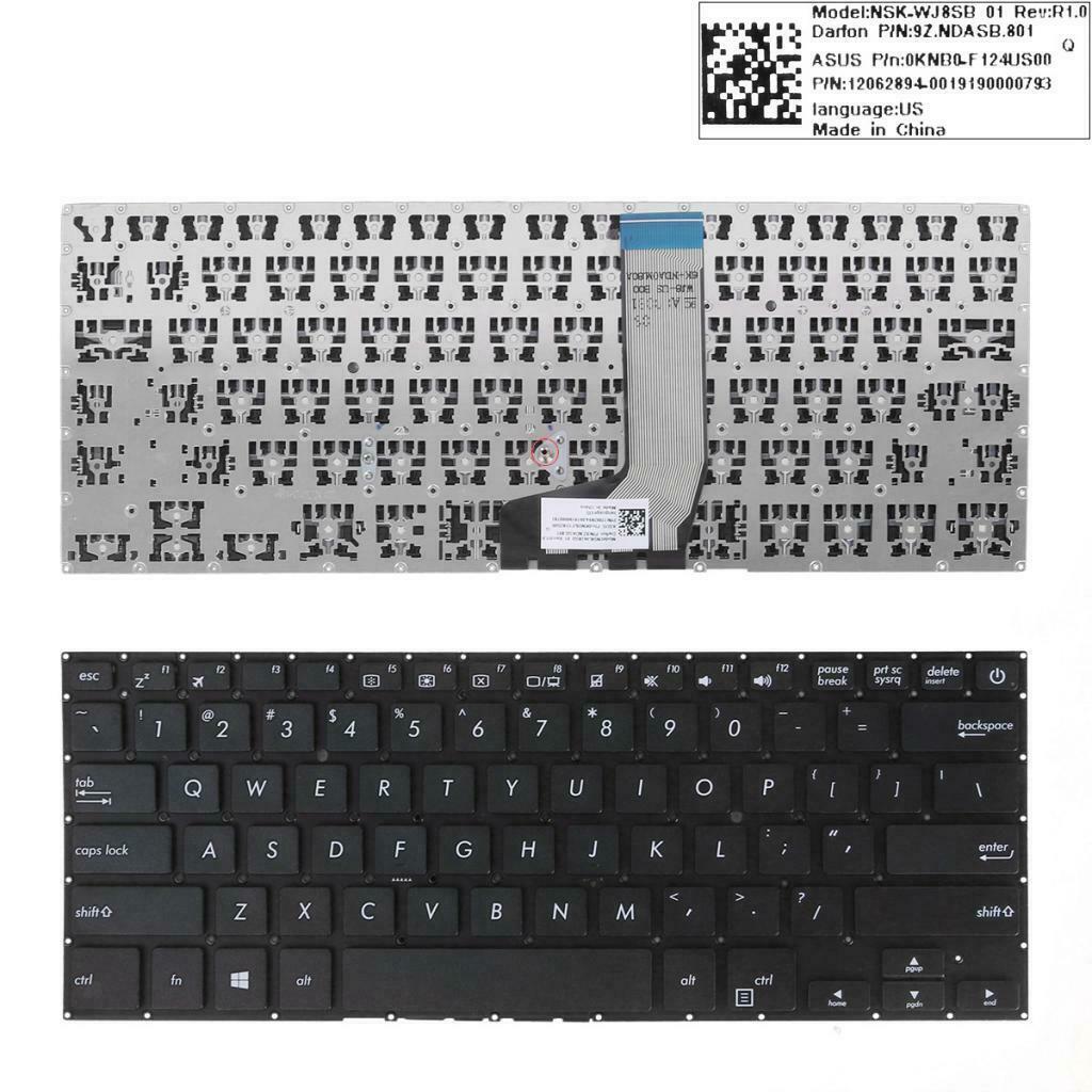 Frameless US English Language Input Full Keyboard For ASUS X441 Series X406