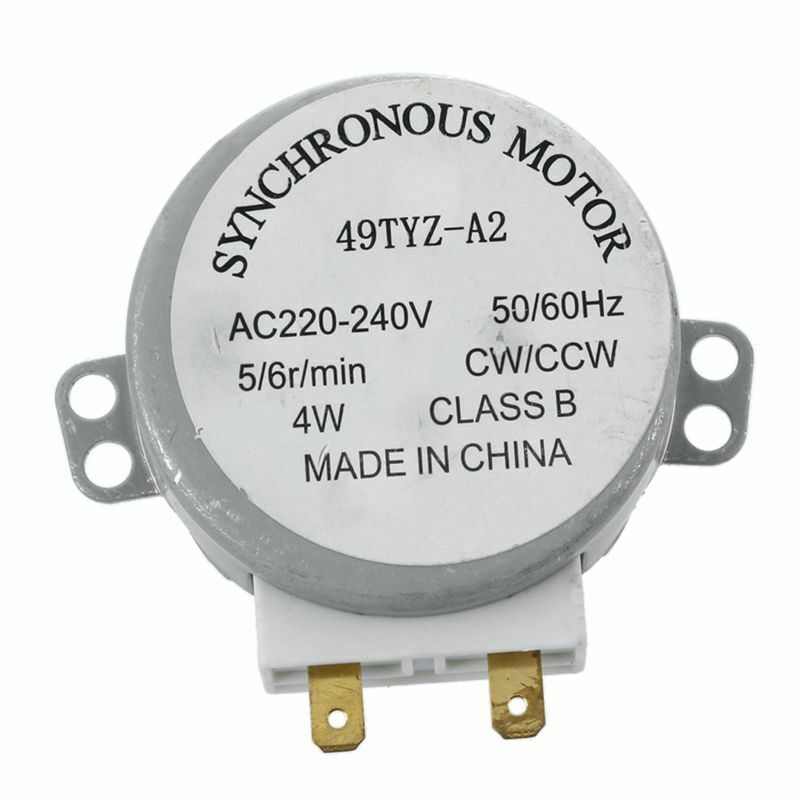 AC 220-240V 50/60Hz 5/6RPM 4W Turntable Synchronous Motor for miniwave Oven K9Q6
