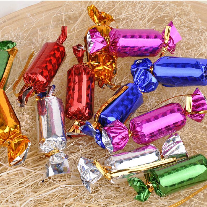 Cute Christmas Candy Mini Tree Ornaments Home Decoration 12pcs BDAU