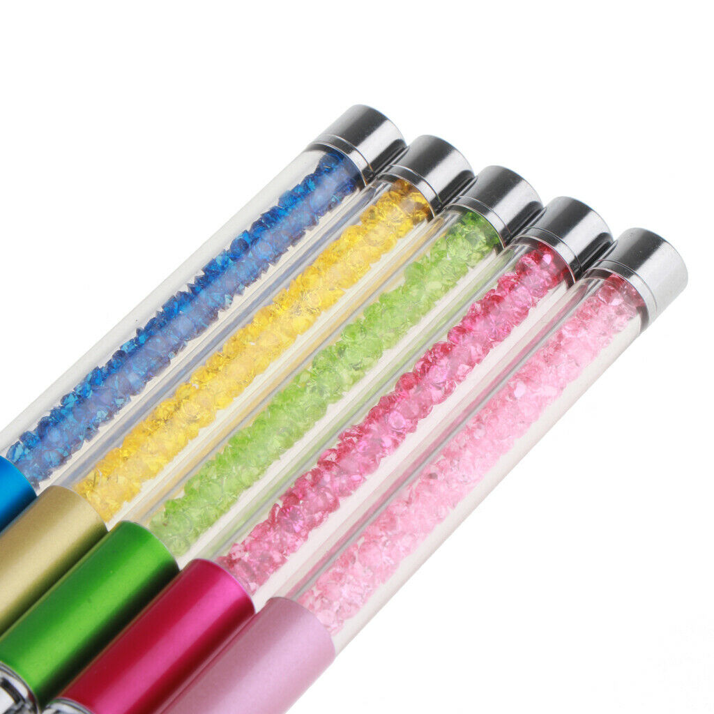 10Pcs Rhinestone Handle Makeup Eyelash Mascara Brush Spiral Wands Applicator