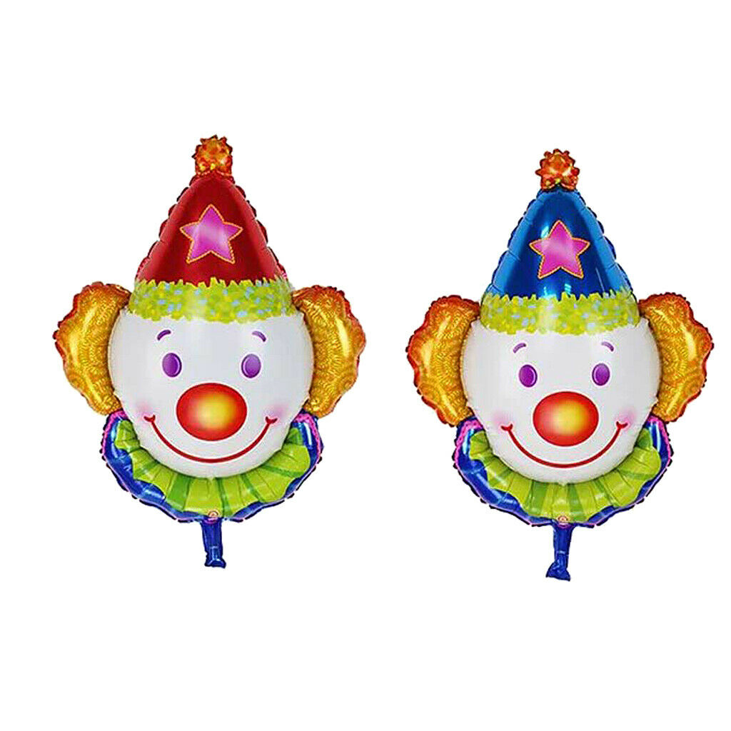 Juggles Super Clown Foil Balloon Kids Birthday Party Supplies Red and Blue